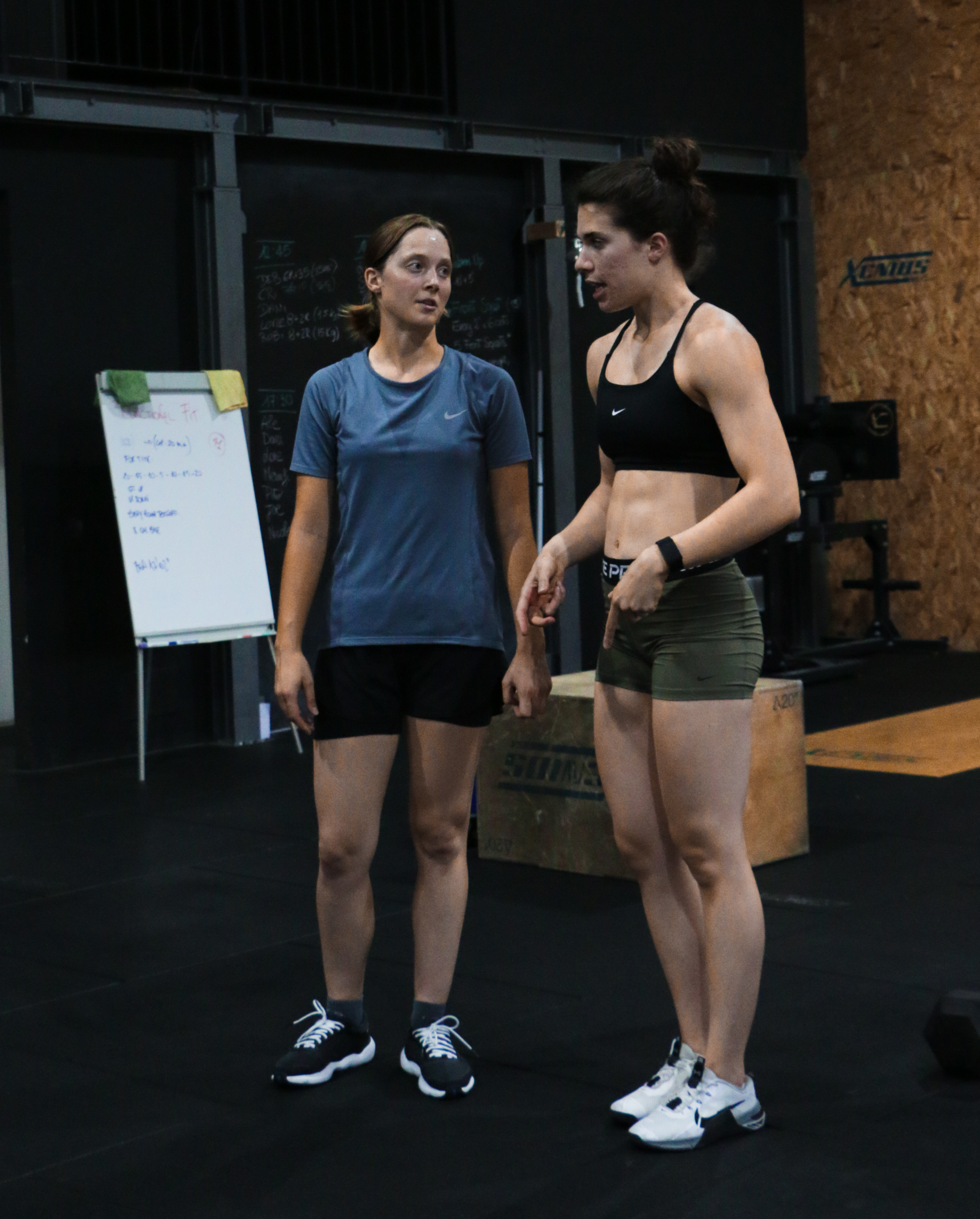 Coach e atleta durante una prima esperienza di allenamento al COVO